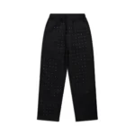 RHINESTONE OPEN LEG JOGGER BLACK