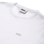 RIBBED SLIM FIT TEE WHITE g