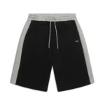 TWO TONE SWEAT SHORTS BLACK