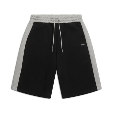 TWO TONE SWEAT SHORTS BLACK